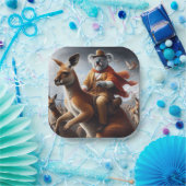 Koala Kangaroo Rider Papieren Bordje (Feest)