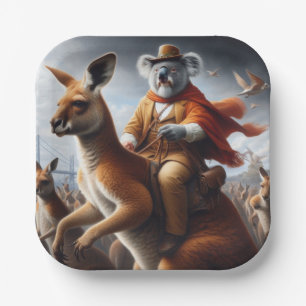 Koala Kangaroo Rider Papieren Bordje