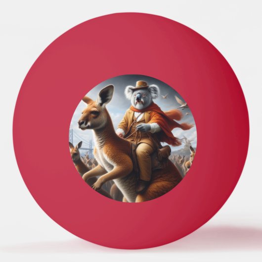 Koala Kangaroo Rider Pingpongbal (Voorkant)