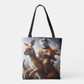 Koala Kangaroo Rider Tote Bag (Achterkant)