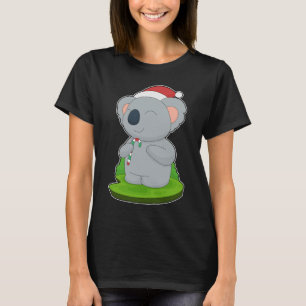 Koala Kerst Candy Cane T-shirt