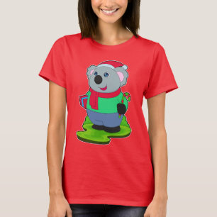 Koala Kerst Candy Cane T-shirt