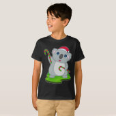 Koala Kerst Candy Cane T-shirt (Voorkant volledig)