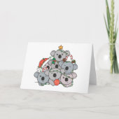 Koala kerstboom Funny Animal Kerstfeesta Feestdagen Kaart (Voorkant)