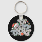Koala kerstboom Funny Animal Kerstkeycha Sleutelhanger (Voorkant)