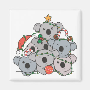 Koala kerstboom Funny Animal Kerstmis Magnet