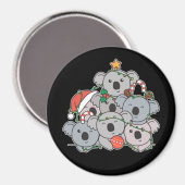 Koala kerstboom Funny Animal Kerstmis Magnet (Voorkant / Achterkant)