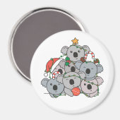 Koala kerstboom Funny Animal Kerstmis Magnet (Voorkant / Achterkant)