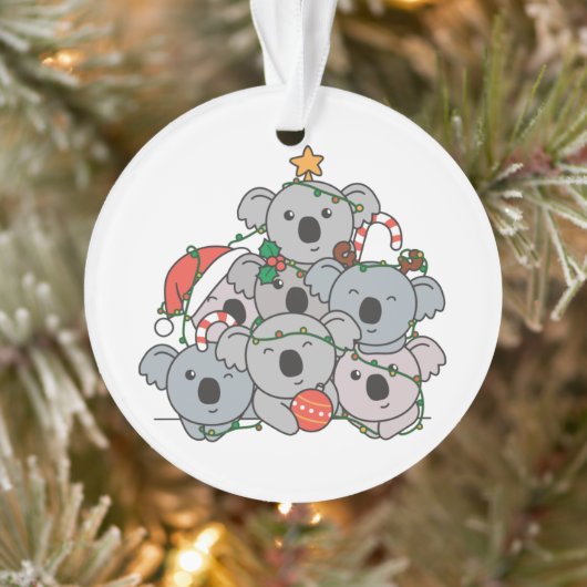 Koala kerstboom Funny Animal Kerstmis Ornament (Boom)