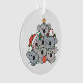 Koala kerstboom Funny Animal Kerstmis Ornament (voorkant)
