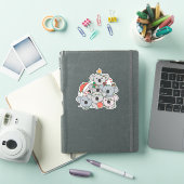 Koala kerstboom Funny Animal Kerstmis Sticker (iPad Cover)