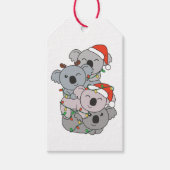 Koala kerstboomdieren Koalas Cadeaulabel (Voorkant)