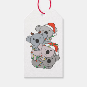 Koala kerstboomdieren Koalas Cadeaulabel