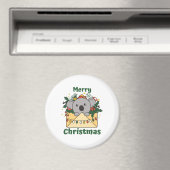 Koala Kerstbrief Winterdieren Koalas Magneet (Insitu (Vaatwasser))