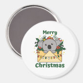 Koala Kerstbrief Winterdieren Koalas Magneet (Voorkant / Achterkant)