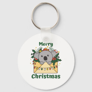 Koala Kerstbrief Winterdieren Koalas Sleutelhanger