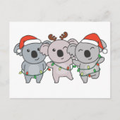 Koala-kerstdieren Feestdagenkaart (Voorkant)