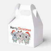 Koala Kerstdieren Koalas Kerst Bedankdoosjes (Voorkant Zijde)