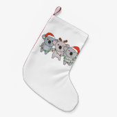 Koala-kerstdierentuin Koalas Holiday Kleine Kerstsok (Voorkant (Hangend))