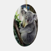 Koala Kerstmis Keramisch Ornament (Rechts)