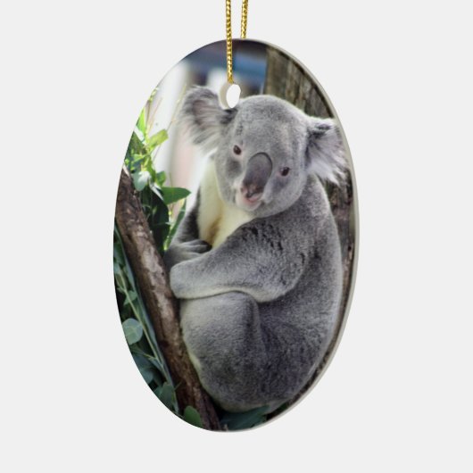 Koala Kerstmis Keramisch Ornament (Links)