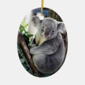 Koala Kerstmis Keramisch Ornament (Voorkant)