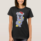 Koala Kerstmis Kerstman hoed T-shirt (Voorkant)