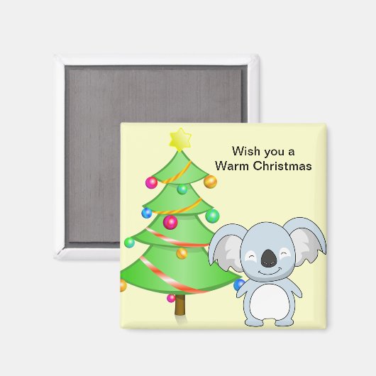 Koala Kerstmis Magneet (Voorkant / Achterkant)