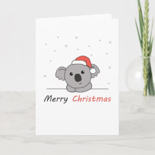 Koala Kerstmis Sneeuw Winter Dieren Koala's Kaart