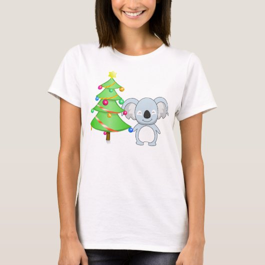 Koala Kerstmis T-shirt (Voorkant)