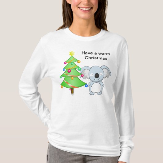 Koala Kerstmis T-shirt (Voorkant)