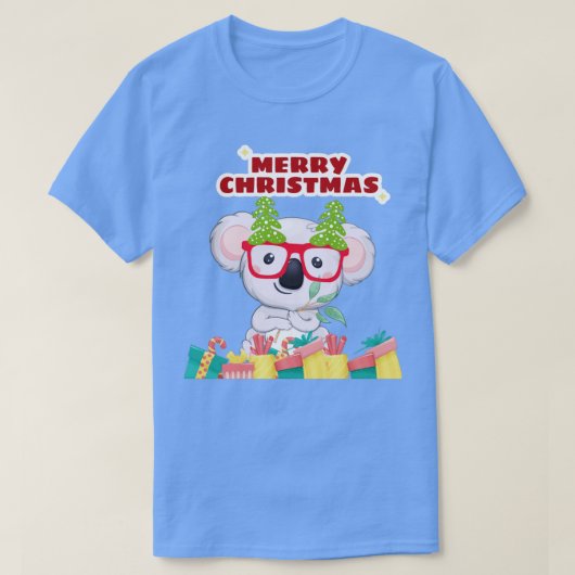 Koala Kerstmis T-shirt (Design voorkant)