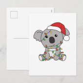 Koala Kerstmis Winterdieren Koala's Feestdagenkaart (Voorkant / Achterkant)