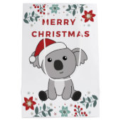 Koala Kerstsneeuw Winterdieren Koalas Medium Cadeauzakje (Achterkant)