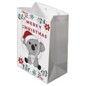 Koala Kerstsneeuw Winterdieren Koalas Medium Cadeauzakje (Achterkant Gekanteld)
