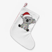 Koala Kerstsneeuwwinterdieren Koalas Adult C Kleine Kerstsok (Voorkant (Hangend))