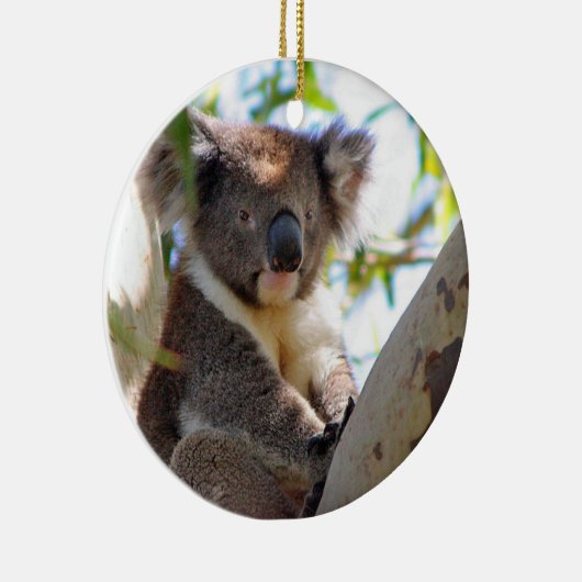 Koala Kerstversier Keramisch Ornament (Rechts)