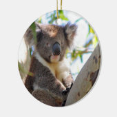 Koala Kerstversier Keramisch Ornament (Links)