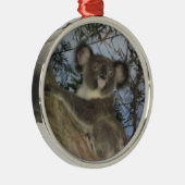 Koala Kerstversier Metalen Ornament (Rechts)