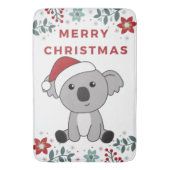Koala Kerstwinter winterdieren Koalas Bath Ma Badmat (Voorkant Verticaal)