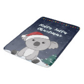 Koala Kerstwinter winterdieren Koalas Bath Ma Badmat (Gekanteld)