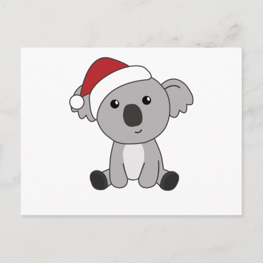 Koala Kerstwinter winterdieren Koalas Briefkaart (Voorkant)