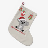 Koala Kerstwinter winterdieren Koalas Grote C Kerstsok (Voorkant (Hangend))