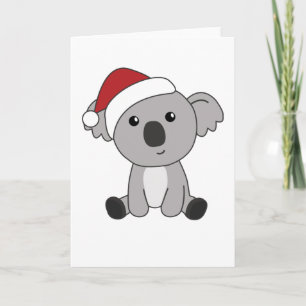 Koala Kerstwinter winterdieren Koalas Kaart