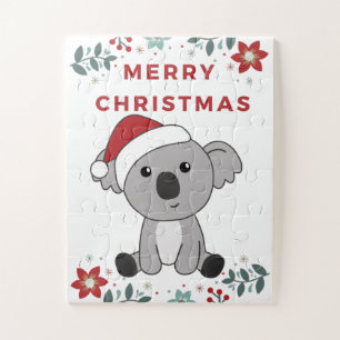 Koala Kerstwinter winterdieren Koalas Legpuzzel