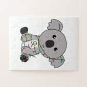 Koala Kerstwinter winterdieren Koalas Legpuzzel (Horizontaal)