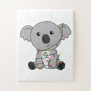 Koala Kerstwinter winterdieren Koalas Legpuzzel
