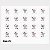 Koala Kerstwinter winterdieren Koalas Ronde Sticker (Vel)