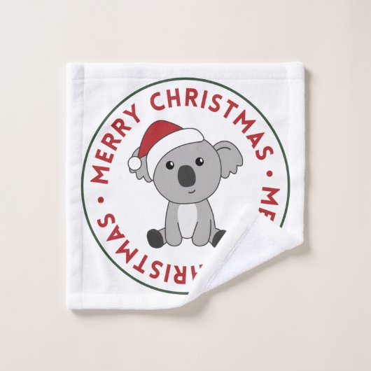 Koala Kerstwinter winterdieren Koalas Wash Cl Washandje (Wasdoekje)