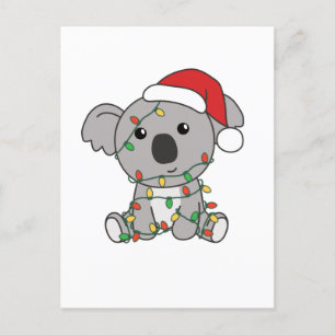 Koala Kerstwinterdieren Koalas Feestdagenkaart